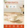 imageSweese 6 Ounce Cappuccino Cups with Saucers Porcelain Double Espresso Cups Set of 6  WhiteWhite