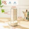 imageSweese 8 Ounce Porcelain Stackable Cappuccino Cups with Saucers and Metal Stand  for Specialty Coffee Drinks Cappuccino Latte Americano and Tea  Set of 4 WhiteWhite