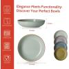 imageSweese 975 Large Pasta Bowls 50 Ounces Salad Bowls Set for Serving Pasta Noodle Soup Dinner Large Kitchen Bowl Set of 4 Microwave and Dishwasher Safe WhiteMorandi