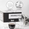 imageSweese Clear Coffee Mugs  8 oz Double Wall Glass Coffee Mugs Set of 4 Perfect for Espresso Latte Cappuccino
