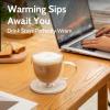 imageSweese Clear Coffee Mugs  8 oz Double Wall Glass Coffee Mugs Set of 4 Perfect for Espresso Latte Cappuccino