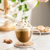 imageSweese Clear Coffee Mugs  8 oz Double Wall Glass Coffee Mugs Set of 4 Perfect for Espresso Latte Cappuccino