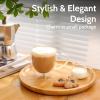 imageSweese Clear Coffee Mugs  8 oz Double Wall Glass Coffee Mugs Set of 4 Perfect for Espresso Latte Cappuccino