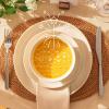 imageSweese Dinnerware Sets 12 Pieces Porcelain Round Plates and Bowls Sets Dishes Set for 4 Chip Scratch Dishwasher Microwave and Oven Safe Dishware Sets WhitecolorMulticolor