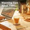 imageSweese Double Wall Glass Coffee Mugs  125 oz Insulated Clear Coffee Mugs Set of 2 Perfect for Espresso Cappuccino Latte Americano Tea Bag Beverageset of 2