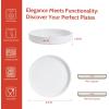 imageSweese Large Pasta Bowls 32 Ounce Salad Bowls Set of 4 Stackable Serving Bowls for Dinner Salad Dessert  Microwave Dishwasher Safe  White