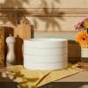 imageSweese Large Pasta Bowls 32 Ounce Salad Bowls Set of 4 Stackable Serving Bowls for Dinner Salad Dessert  Microwave Dishwasher Safe  White