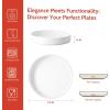 imageSweese Large Pasta Bowls 42 Ounce Salad Bowls Set of 2 Stackable Serving Bowls for Dinner Salad  Microwave Dishwasher Safe  Latte BeigeWhite