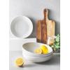 imageSweese Pasta Bowls 22 Ounce Salad Serving Bowls Set of 6 76 Inch Porcelain Plates for Serving Dinner Salad  Microwave Dishwasher Safe Cool Assorted ColorsWhite