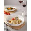 imageSweese Pasta Bowls 22 Ounce Salad Serving Bowls Set of 6 76 Inch Porcelain Plates for Serving Dinner Salad  Microwave Dishwasher Safe Cool Assorted ColorsWhite