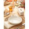imageSweese Pasta Bowls 22 Ounce Salad Serving Bowls Set of 6 76 Inch Porcelain Plates for Serving Dinner Salad  Microwave Dishwasher Safe Cool Assorted ColorsWhite