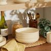 imageSweese Pasta Bowls 22 Ounce Salad Serving Bowls Set of 6 76 Inch Porcelain Plates for Serving Dinner Salad  Microwave Dishwasher Safe Cool Assorted ColorsBeige