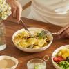 imageSweese Pasta Bowls 22 Ounce Salad Serving Bowls Set of 6 76 Inch Porcelain Plates for Serving Dinner Salad  Microwave Dishwasher Safe Cool Assorted ColorsBeige