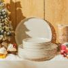 imageSweese Porcelain 74 Inch Dessert Plates Set of 6  Salad Modern Appetizer Plates  Dishwasher Microwave Oven Safe Smooth Glaze Scratch ResistantLight Grey