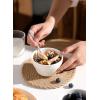 imageSweese Porcelain Bouillon Cups  8 Ounce Dessert Bowls  Set of 6 Multicolor Hot Assorted ColorsWhite