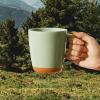 imageSweese Porcelain Coffee Mugs Set of 416 Ounce Microwavable Coffee Cups for Latte Hot Tea Cappuccino Mocha Cocoa with Big Handle Urban NeutralsEarth Tones