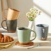 imageSweese Porcelain Coffee Mugs Set of 416 Ounce Microwavable Coffee Cups for Latte Hot Tea Cappuccino Mocha Cocoa with Big Handle Urban NeutralsEarth Tones