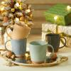 imageSweese Porcelain Coffee Mugs Set of 416 Ounce Microwavable Coffee Cups for Latte Hot Tea Cappuccino Mocha Cocoa with Big Handle Urban NeutralsEarth Tones