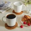 imageSweese Porcelain Coffee Mugs Set of 416 Ounce Microwavable Coffee Cups for Latte Hot Tea Cappuccino Mocha Cocoa with Big Handle Urban NeutralsUrban Neutrals