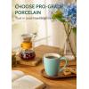 imageSweese Porcelain Mugs  12 Ounce for Coffee Tea Mocha and Mulled Drinks  Set of 6 WhiteCold Assorted Colors