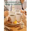 imageSweese Porcelain Mugs  12 Ounce for Coffee Tea Mocha and Mulled Drinks  Set of 6 WhiteWhite