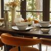 imageSweese Porcelain Serving Bowls for Entertaining 10182842 Ounce Microwave ampamp Dishwasher Safe Large Serving Dishes Prep Salad Bowls for Thanksgiving Christmas WhiteWhite Grey