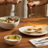imageSweese Porcelain Serving Bowls for Entertaining 10182842 Ounce Microwave ampamp Dishwasher Safe Large Serving Dishes Prep Salad Bowls for Thanksgiving Christmas WhiteWhite Grey