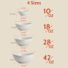 imageSweese Porcelain Serving Bowls for Entertaining 10182842 Ounce Microwave ampamp Dishwasher Safe Large Serving Dishes Prep Salad Bowls for Thanksgiving Christmas WhiteWhite Grey