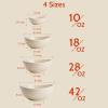 imageSweese Porcelain Serving Bowls for Entertaining 10182842 Ounce Microwave ampamp Dishwasher Safe Large Serving Dishes Prep Salad Bowls for Thanksgiving Christmas WhiteBeige