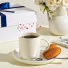imageSweese Stackable Coffee Mugs  10 Oz Porcelain Cups for Specialty Coffee Drinks Cappuccino Cafe Mocha Latte and tea Set of 6 Cool Assorted ColorsWhite
