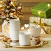 imageSweese Stackable Coffee Mugs  10 Oz Porcelain Cups with Sculpture design for Specialty Coffee Drinks Cappuccino Cafe Mocha Latte and tea Set of 4 White