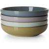 imageSweese 975 Large Pasta Bowls 50 Ounces Salad Bowls Set for Serving Pasta Noodle Soup Dinner Large Kitchen Bowl Set of 4 Microwave and Dishwasher Safe WhiteMorandi