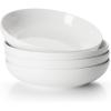 imageSweese 975 Large Pasta Bowls 50 Ounces Salad Bowls Set for Serving Pasta Noodle Soup Dinner Large Kitchen Bowl Set of 4 Microwave and Dishwasher Safe WhiteWhite