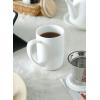 imageSweese 16 OZ Porcelain Tea Mug with Infuser and Lid Loose Leaf Tea Cup Gifts for Tea Lover TurquoiseWhite