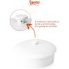 imageSweese Porcelain Tortilla Warmer Hold up to 12 Tortillas Ceramic Tortilla Server Tortilla Holder with Lid for Taco Tuesday Night Mexican Fiesta Party  Microwave ampamp Oven Safe WhiteWhite
