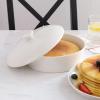 imageSweese Porcelain Tortilla Warmer Hold up to 12 Tortillas Ceramic Tortilla Server Tortilla Holder with Lid for Taco Tuesday Night Mexican Fiesta Party  Microwave ampamp Oven Safe WhiteWhite