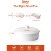 imageSweese Porcelain Tortilla Warmer Hold up to 12 Tortillas Ceramic Tortilla Server Tortilla Holder with Lid for Taco Tuesday Night Mexican Fiesta Party  Microwave ampamp Oven Safe WhiteWhite