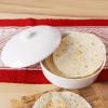 imageSweese Porcelain Tortilla Warmer Hold up to 12 Tortillas Ceramic Tortilla Server Tortilla Holder with Lid for Taco Tuesday Night Mexican Fiesta Party  Microwave ampamp Oven Safe WhiteWhite
