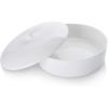 imageSweese Porcelain Tortilla Warmer Hold up to 12 Tortillas Ceramic Tortilla Server Tortilla Holder with Lid for Taco Tuesday Night Mexican Fiesta Party  Microwave ampamp Oven Safe WhiteWhite