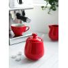 imageSweese 12 Ounce Porcelain Sugar Bowl Sugar Canister with Spoon and Lid for Home and Kitchen Red  481104