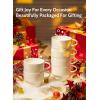 imageSweese Porcelain Cappuccino Cups  Stackable Coffee Cups  6 Ounce for Specialty Coffee Drinks Cappuccino Mocha and Tea  Set of 6 White32 Inch