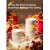 imageSweese Porcelain Cappuccino Cups  Stackable Coffee Cups  6 Ounce for Specialty Coffee Drinks Cappuccino Mocha and Tea  Set of 6 White38 Inch