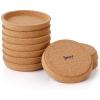imageSweese Cork Coasters  4 Inch Perfect for Most Kind of Mugs  Protect Your Table from a Liquid Ring  Set of 10Corkwith Rim
