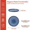imageSweese 78 Inch Porcelain Dessert Plates Set of 6  Gradient Salad Plates Microwave ampamp Dishwasher Safe ScratchResistant Elegant HighEdge Design for Appetizers Cakes Pasta  NeutralCool Assorted Colors