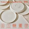 imageSweese Porcelain Dinner Plates Set of 6 105 Inch Dish Set  Dishwasher Microwave Oven Safe Scratch Resistant Kitchen Serving Dishes  White78 Inch for 6