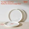 imageSweese Porcelain Dinner Plates Set of 6 105 Inch Dish Set  Dishwasher Microwave Oven Safe Scratch Resistant Kitchen Serving Dishes  White78 Inch for 6