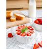 image:imageSweese Porcelain Ramekins for Baking  12 Ounce Souffle Dish  Creme Brulee Ramekins  Set of 4 WhiteWhite