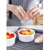image:imageSweese Porcelain Ramekins for Baking  12 Ounce Souffle Dish  Creme Brulee Ramekins  Set of 4 WhiteWhite