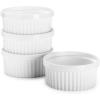 image:imageSweese Porcelain Ramekins for Baking  12 Ounce Souffle Dish  Creme Brulee Ramekins  Set of 4 WhiteWhite