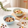 image:imageSweese 10 oz Ceramic Bowls Set of 6 White Cereal Bowls for Yogurt Fruit Dessert Oatmeal and Snacks Stackable Small Serving Bowls for Breakfast and Everyday UseNew Blue